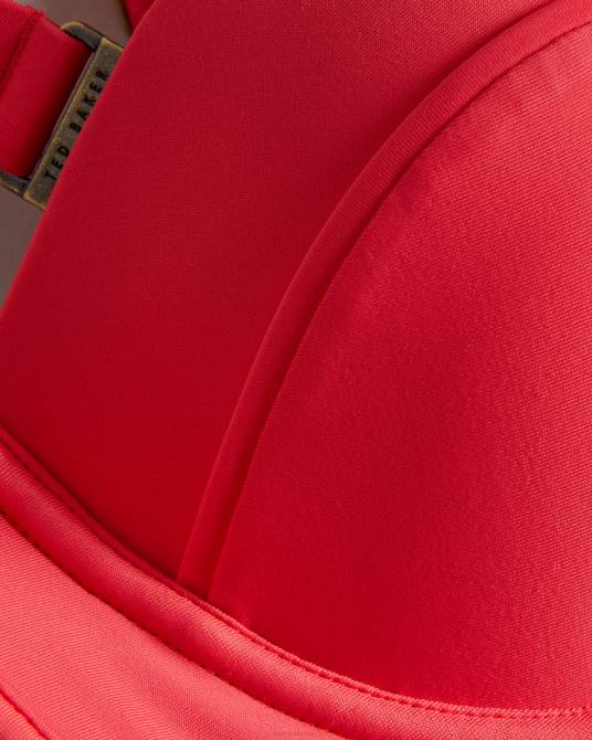 Ted Baker mujer 2ZFP361 ropa top de bikini balconette con detalle de botones santine coral