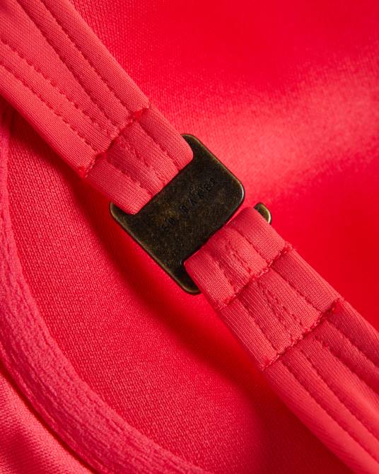 Ted Baker mujer 2ZFP361 ropa top de bikini balconette con detalle de botones santine coral