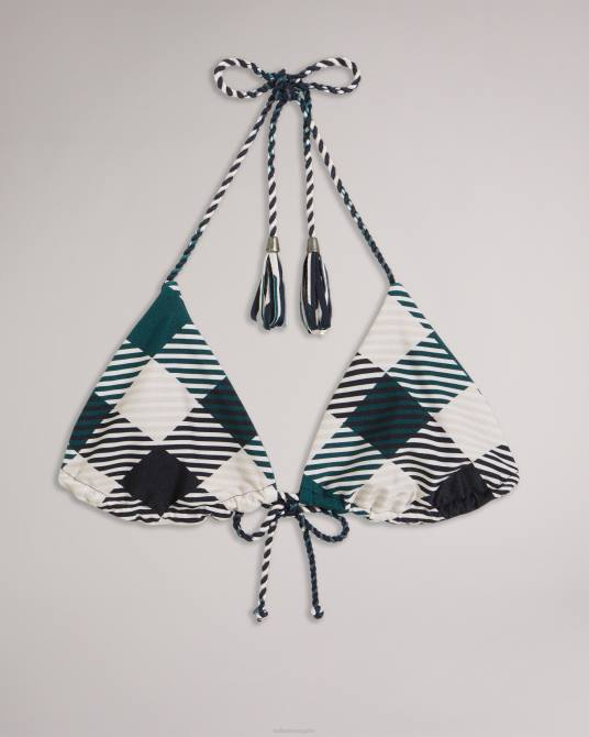 Ted Baker mujer 2ZFP372 ropa top de bikini de triángulo reversible jasalie blanco