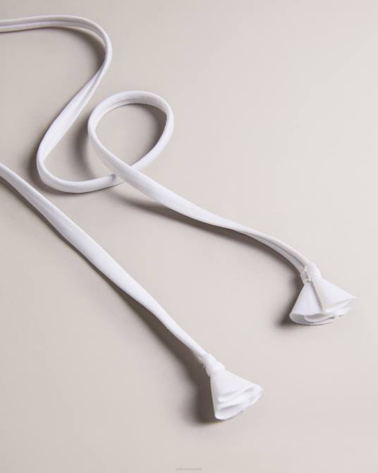 Ted Baker mujer 2ZFP405 ropa top de bikini de triángulo con detalle de volantes lileth blanco