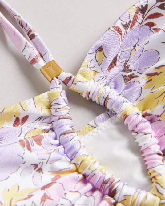 Ted Baker mujer 2ZFP415 ropa top de bikini con detalle de aberturas Telisea blanco