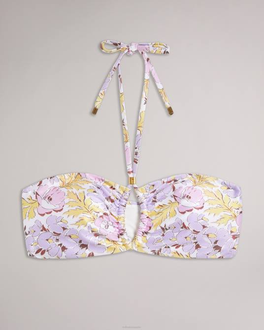 Ted Baker mujer 2ZFP415 ropa top de bikini con detalle de aberturas Telisea blanco
