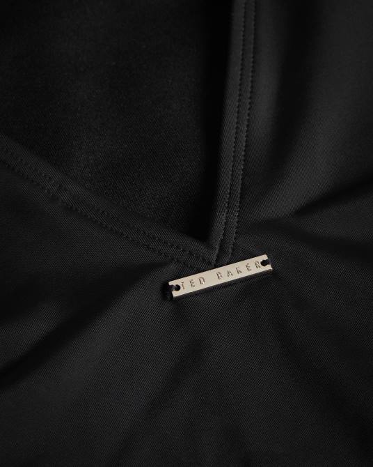 Ted Baker mujer 2ZFP274 ropa Bañador de tiras maabel con paneles de malla negro