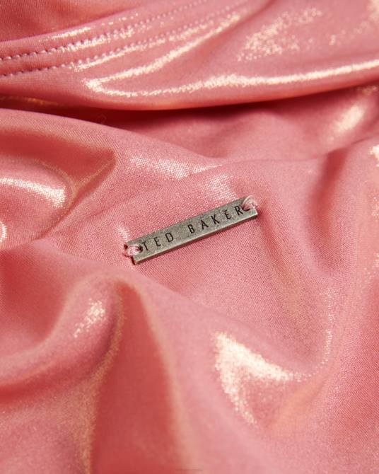 Ted Baker mujer 2ZFP424 ropa traje de baño pipia con un hombro descubierto coral