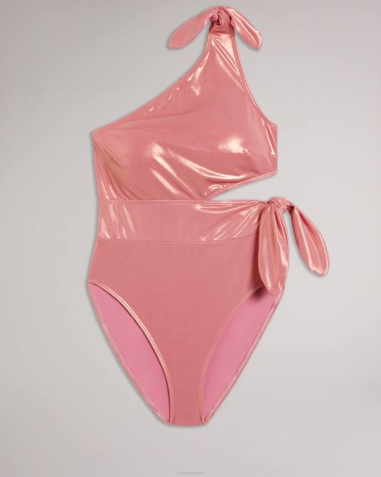 Ted Baker mujer 2ZFP424 ropa traje de baño pipia con un hombro descubierto coral