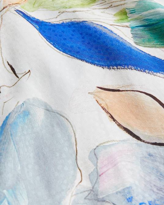 Ted Baker mujer 2ZFP412 ropa vestido largo con tirantes y cuello en V ashhliy blanco