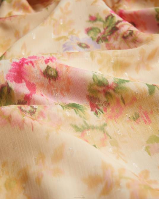 Ted Baker mujer 2ZFP22 ropa vestido corto ammiah con volantes y estampado floral broncearse