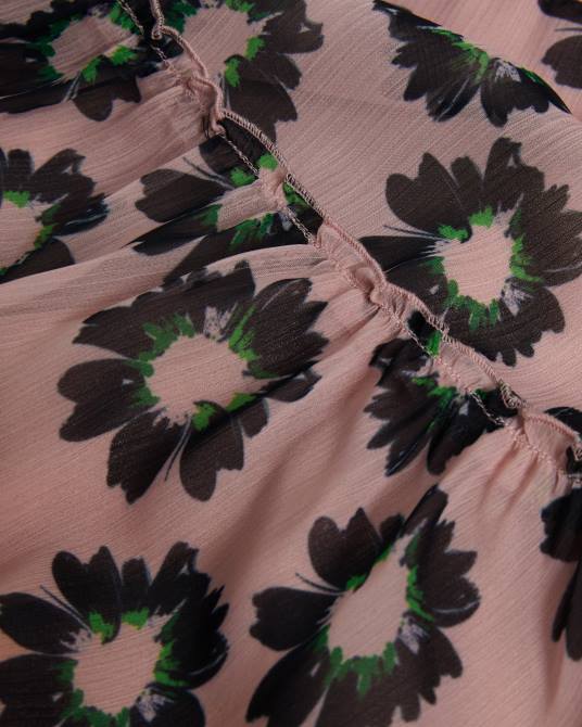 Ted Baker mujer 2ZFP257 ropa lucieey minivestido con vuelo y corte escalonado rosa