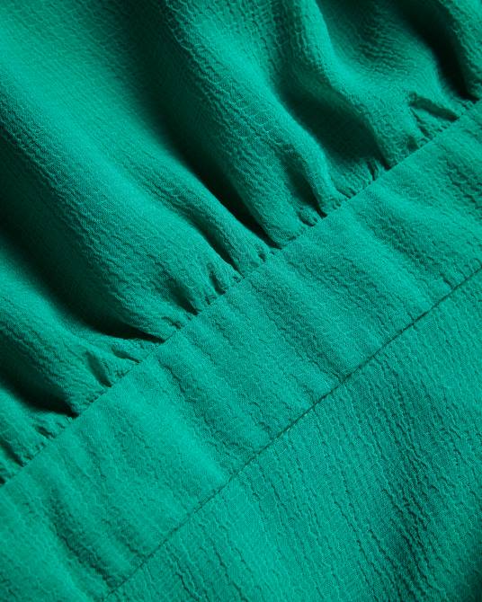 Ted Baker mujer 2ZFP459 ropa vestido corto asimétrico con capas de Zandaa verde