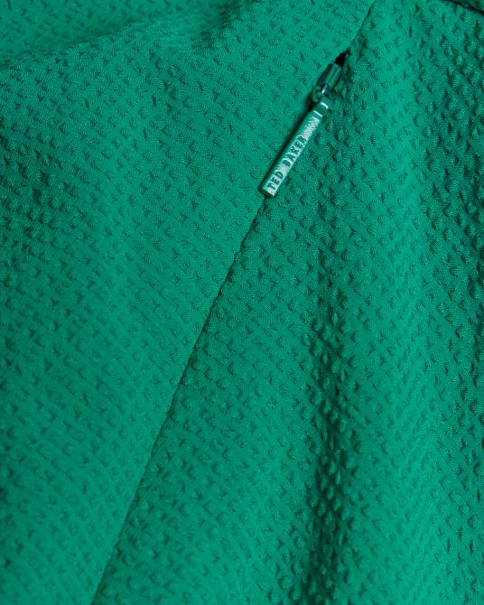 Ted Baker mujer 2ZFP462 ropa Vestido corto con lazo en la parte delantera y manga globo Jozelyn verde