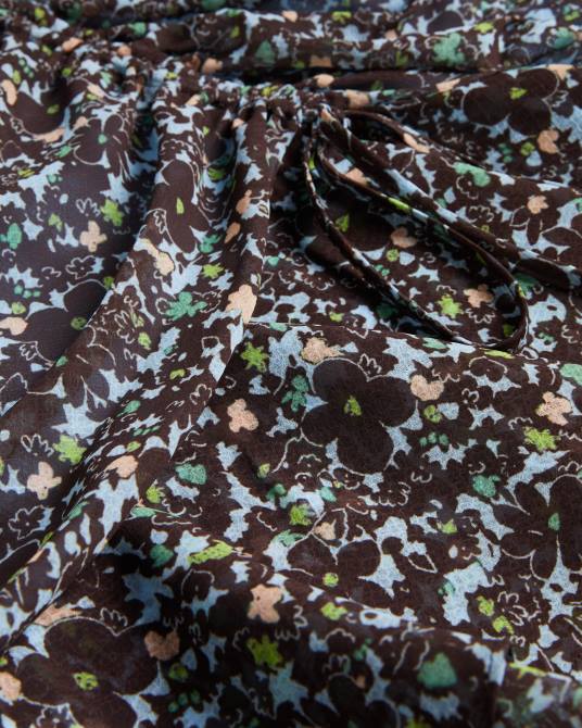 Ted Baker mujer 2ZFP80 ropa vestido corto cherela de manga larga estampado azul claro