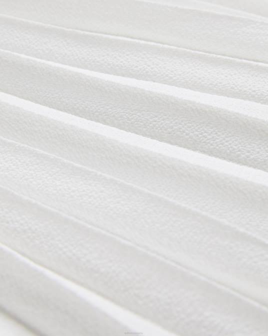 Ted Baker mujer 2ZFP210 ropa Vestido loueli plisado con parte delantera cruzada y corpiño de punto crema