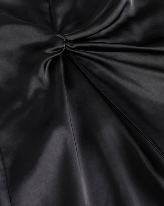 Ted Baker mujer 2ZFP287 ropa vestido lencero con detalle de cintura asimétrica odellia negro