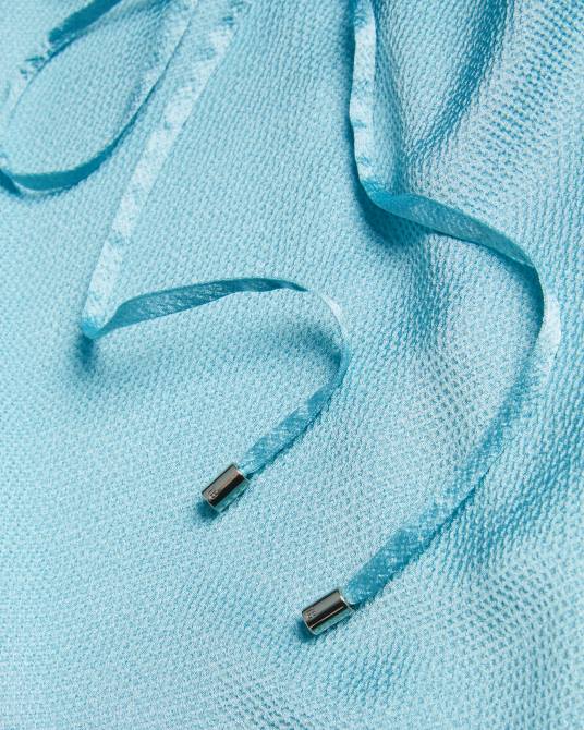 Ted Baker mujer 2ZFP473 ropa vestido midi con cuello halter roxieyy azul