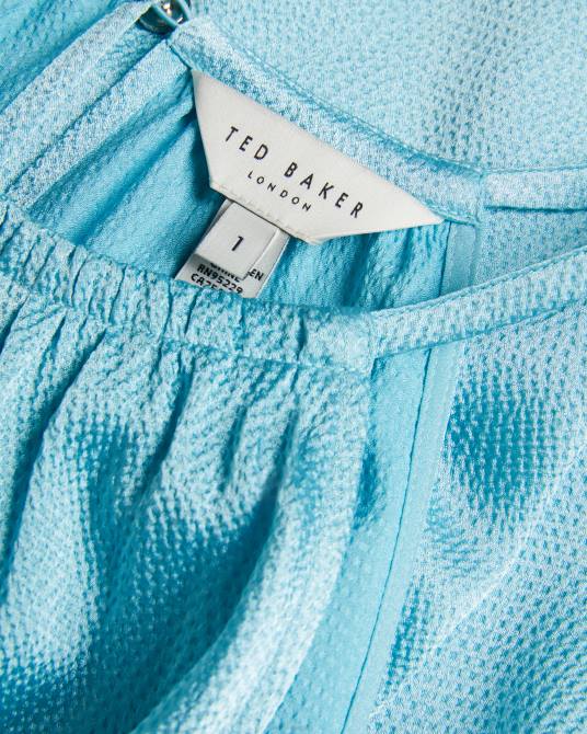 Ted Baker mujer 2ZFP473 ropa vestido midi con cuello halter roxieyy azul