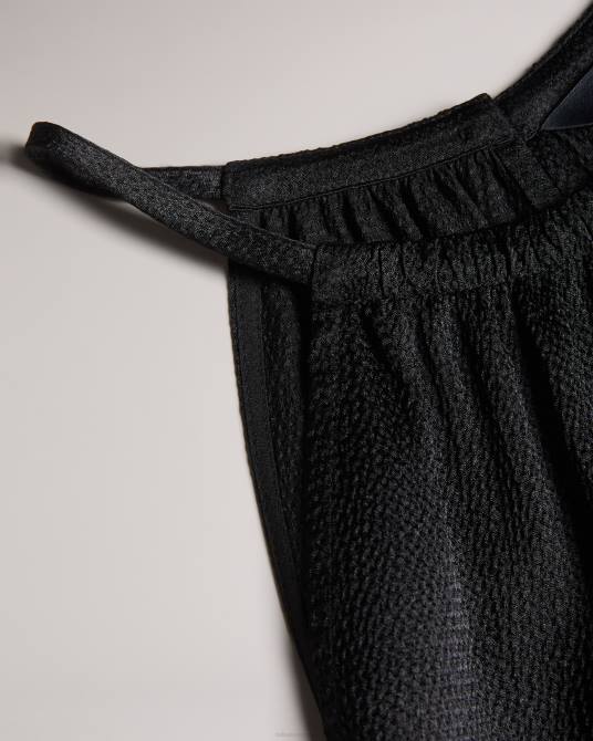 Ted Baker mujer 2ZFP474 ropa vestido midi con cuello halter roxieyy negro