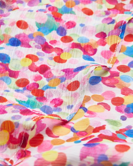 Ted Baker mujer 2ZFP6 ropa Priiyah vestido de tarde midaxi con cinturón y volantes blanco