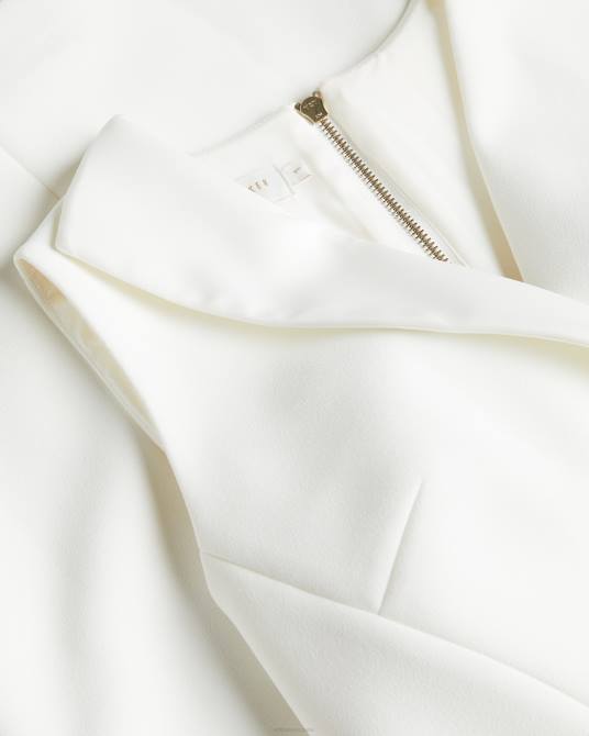 Ted Baker mujer 2ZFP232 ropa vestido ajustado con detalle de costura tilolah Marfil