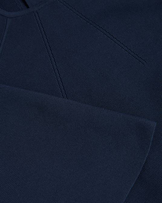 Ted Baker mujer 2ZFP187 ropa vestido midi ajustado de punto con mangas acampanadas lounia azul oscuro