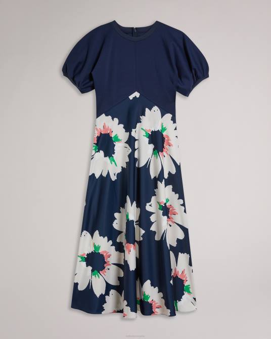 Ted Baker mujer 2ZFP202 ropa Vestido top ponte con falda midi Daysiah azul marino oscuro