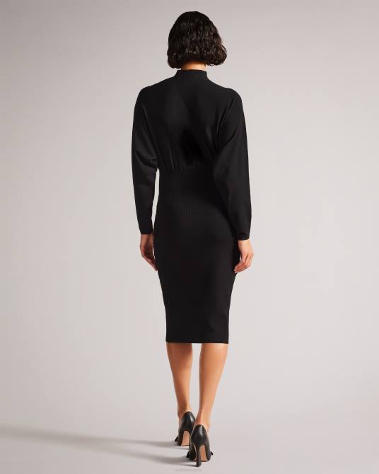 Ted Baker mujer 2ZFP283 ropa vestido midi capullo alice negro