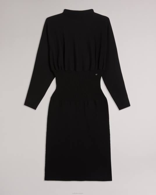 Ted Baker mujer 2ZFP283 ropa vestido midi capullo alice negro