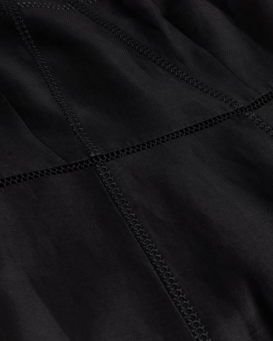 Ted Baker mujer 2ZFP388 ropa vestido de tubo midi con cuello cuadrado janiise negro