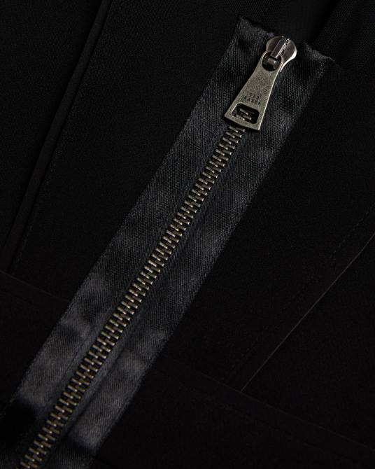 Ted Baker mujer 2ZFP417 ropa Vestido midi ajustado con mangas transparentes de ivylou negro