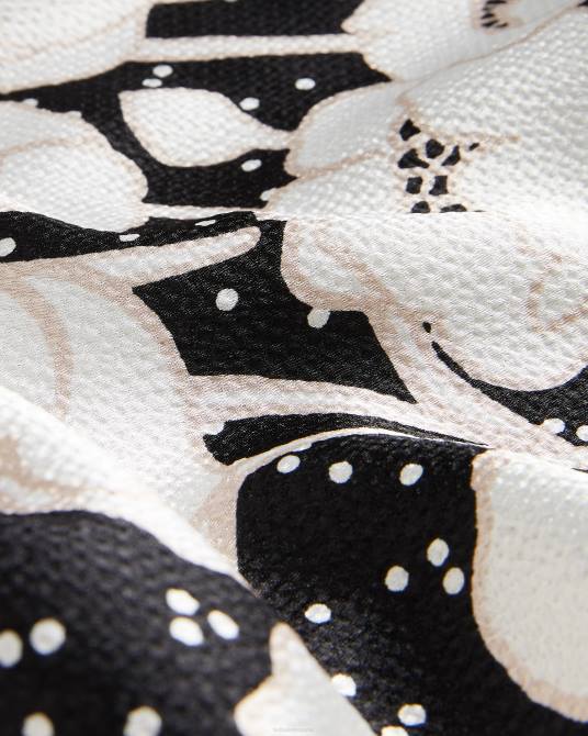 Ted Baker mujer 2ZFP59 ropa vestido midi abriee con mangas abullonadas negro