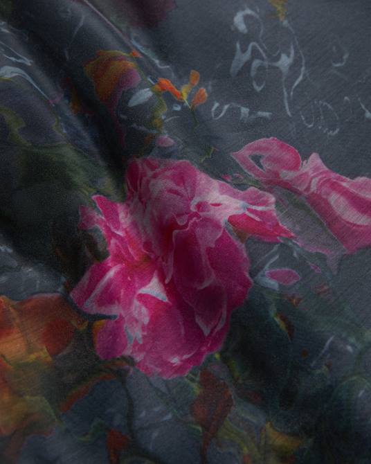 Ted Baker mujer 2ZFP64 ropa Vestido midi de línea imperio con manga abullonada de Mekayla negro