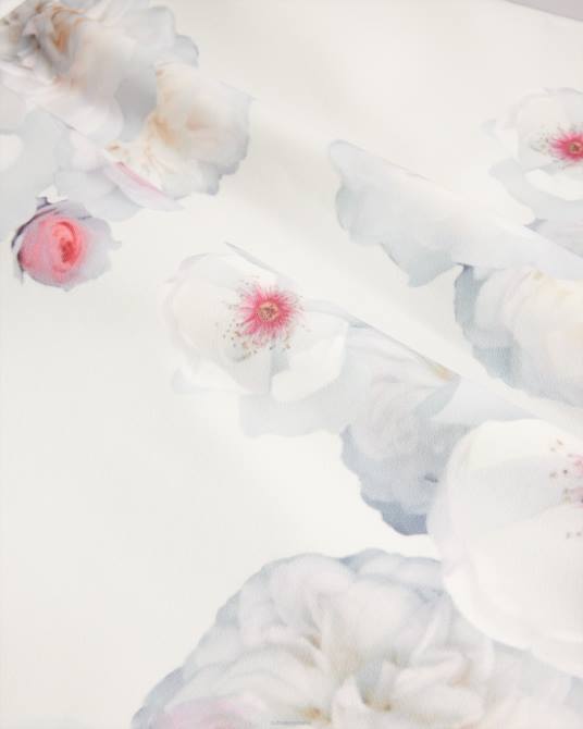 Ted Baker mujer 2ZFP61 ropa vestido skater trinia con estampado floral natural