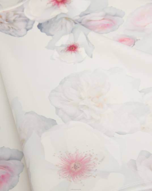 Ted Baker mujer 2ZFP79 ropa vestido skater estampado con cuello en V emleey natural