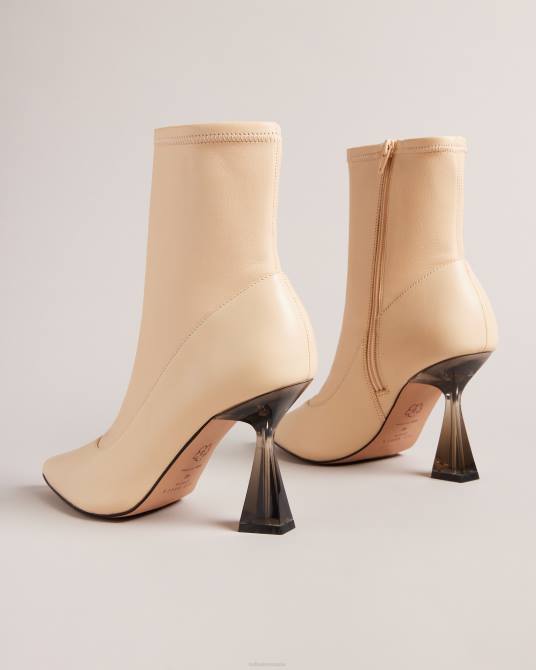 Ted Baker mujer 2ZFP855 zapatos botines de tacón alto liya de piel elástica natural