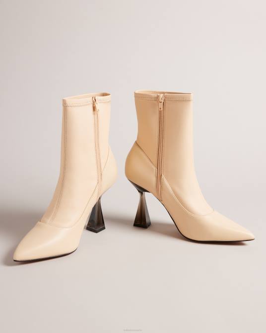 Ted Baker mujer 2ZFP855 zapatos botines de tacón alto liya de piel elástica natural