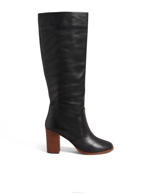 Ted Baker mujer 2ZFP919 zapatos botas shannie de piel con tacón hasta la rodilla negro