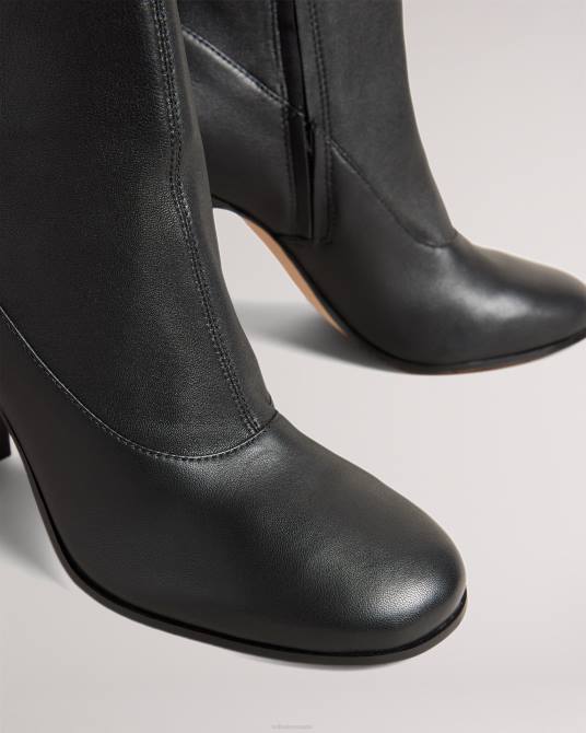 Ted Baker mujer 2ZFP922 zapatos botas Marshah de piel elástica negro