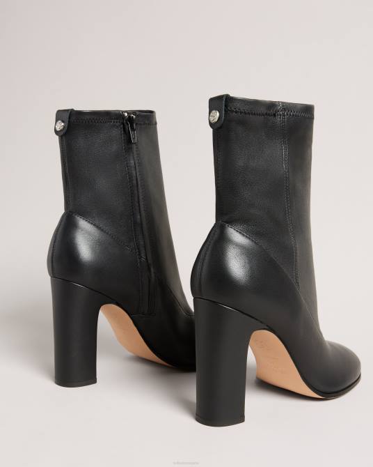 Ted Baker mujer 2ZFP922 zapatos botas Marshah de piel elástica negro
