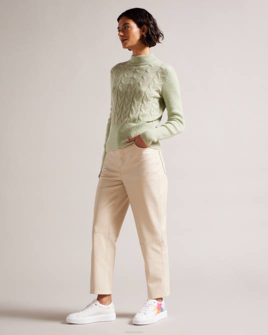 Ted Baker mujer 2ZFP913 zapatos zapatillas tennia con plataforma y estampado artístico blanco-naranja