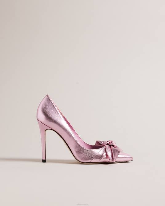 Ted Baker mujer 2ZFP849 zapatos zapatos de salón ryal metalizados Rosa claro