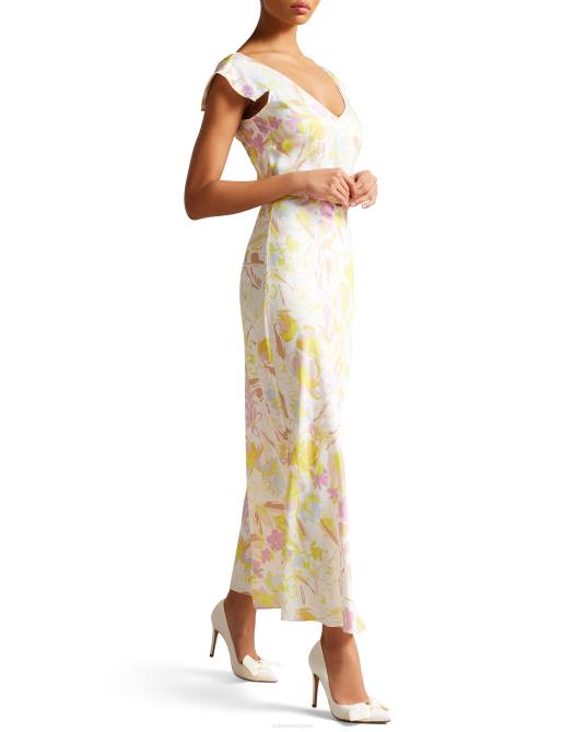 Ted Baker mujer 2ZFP897 zapatos zapatos de salón hyana muaré de satén con lazo Marfil