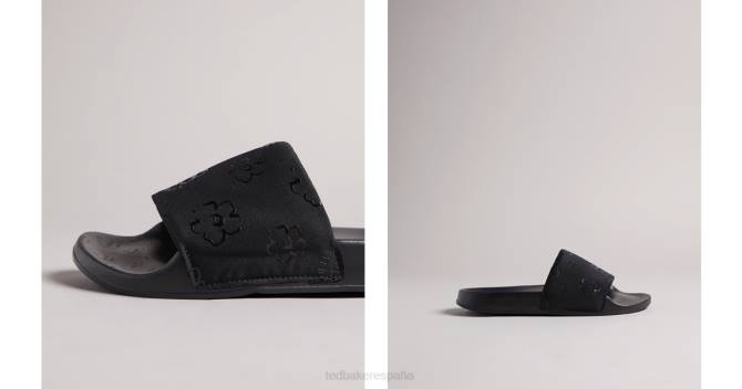 Ted Baker mujer 2ZFP865 zapatos control deslizante de flor de magnolia kristin negro