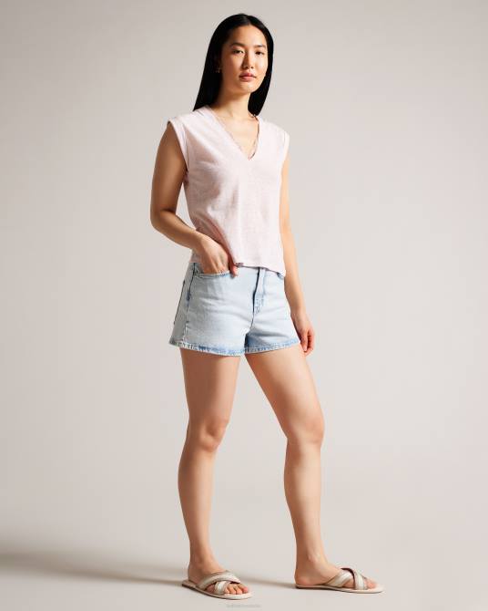 Ted Baker mujer 2ZFP873 zapatos sandalias ashika con correa de cincha Marfil