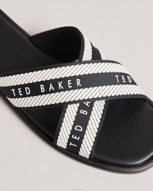 Ted Baker mujer 2ZFP880 zapatos sandalias ashika con correa de cincha negro