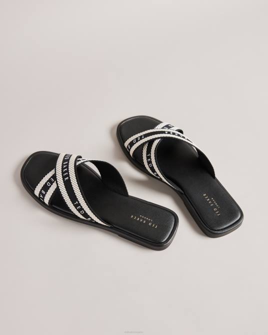 Ted Baker mujer 2ZFP880 zapatos sandalias ashika con correa de cincha negro