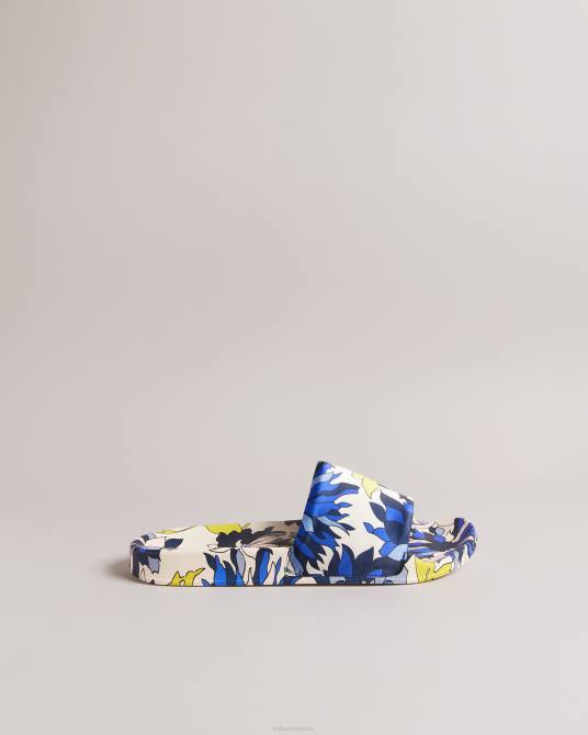 Ted Baker mujer 2ZFP916 zapatos chanclas Anniti con estampado floral Armada