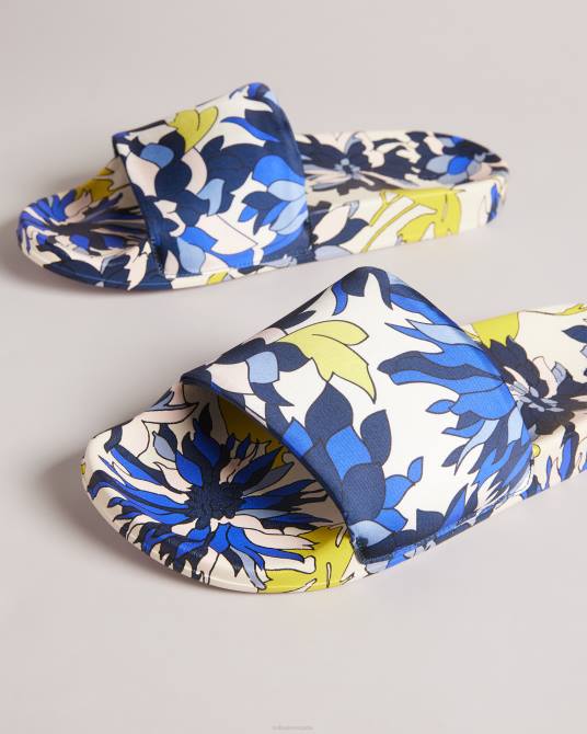 Ted Baker mujer 2ZFP916 zapatos chanclas Anniti con estampado floral Armada
