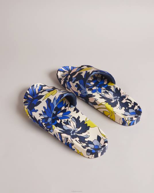 Ted Baker mujer 2ZFP916 zapatos chanclas Anniti con estampado floral Armada
