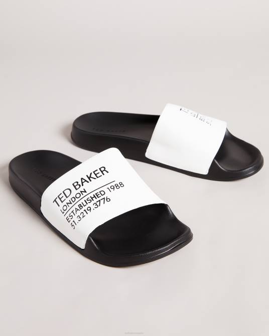 Ted Baker mujer 2ZFP937 zapatos control deslizante de la marca ayzah blanco