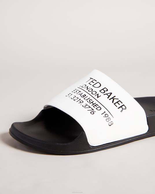 Ted Baker mujer 2ZFP937 zapatos control deslizante de la marca ayzah blanco