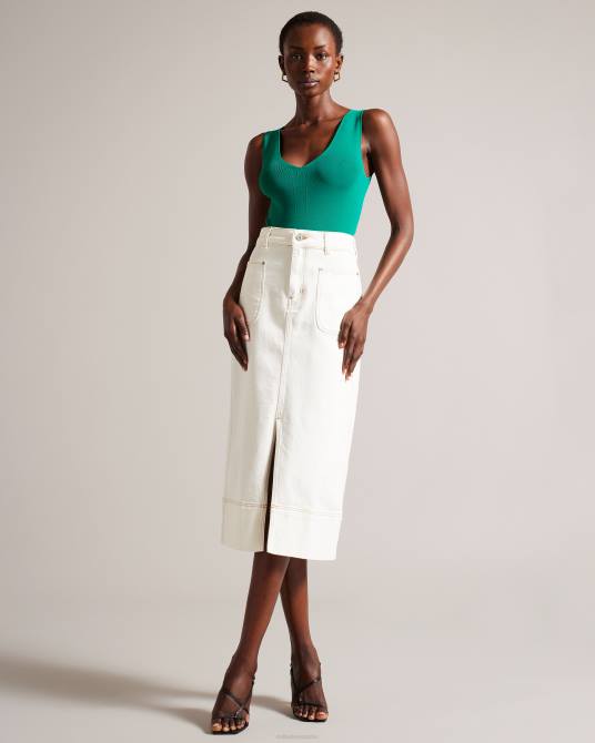 Ted Baker mujer 2ZFP861 zapatos sandalias cayena con tacón geométrico y tiras negro